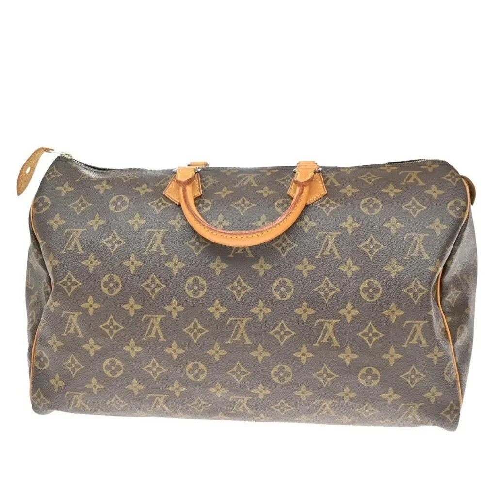 LOUIS VUITTON Speedy 40 Travel Hand Bag Monogram Leather Brown M41522 94EG109 - Picture 3 of 16
